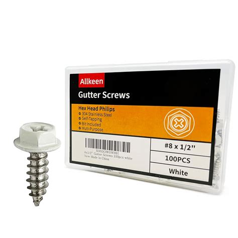 sheet metal screws for downspout|self tapping gutter screws.